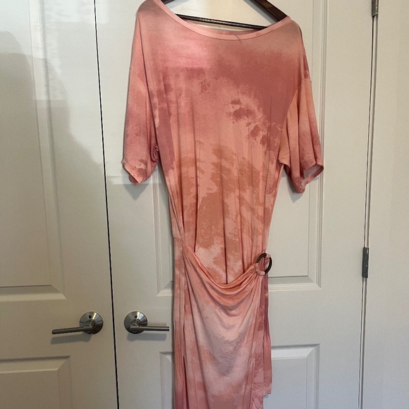 Free People Alyssa Wrap Dress Pink Tie Dye [Small] - Picture 5 of 9